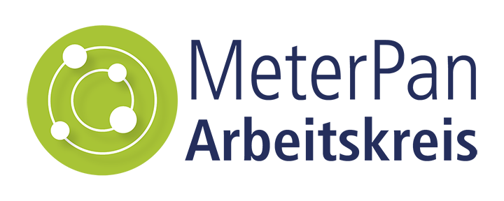 Logo des MeterPan Arbeitskreises mit grünem Symbol