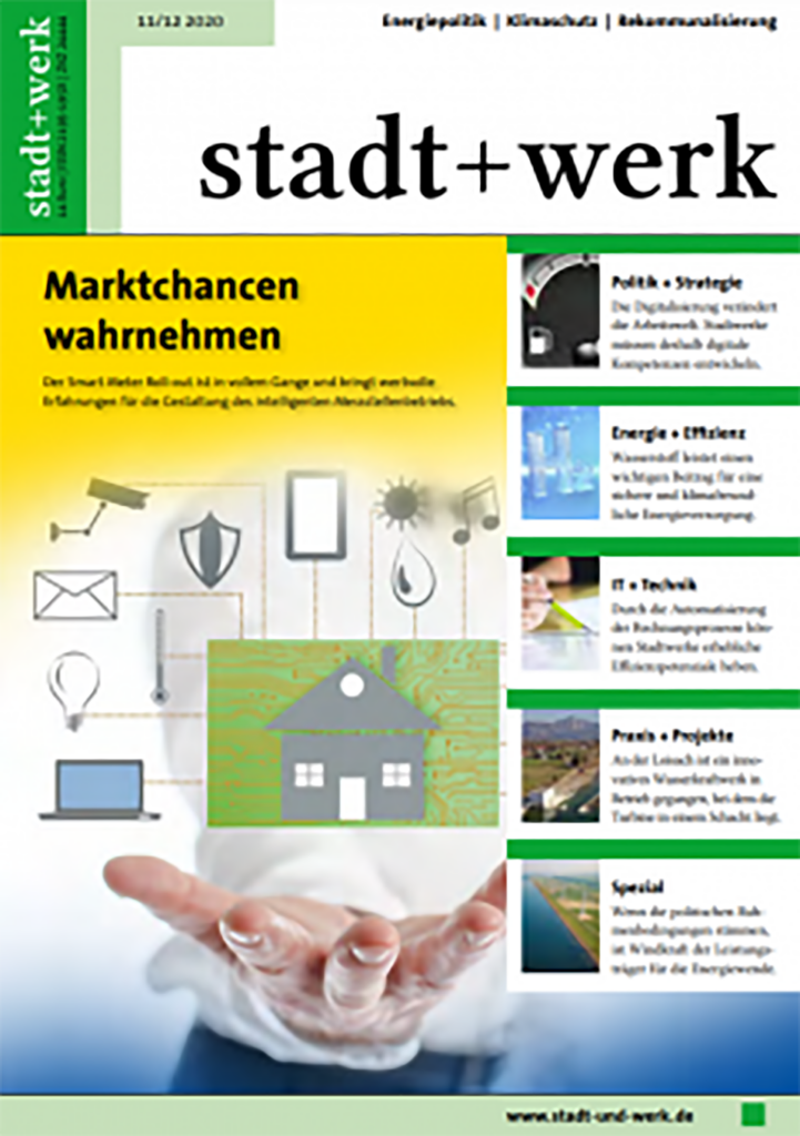 Stadt und Werk Magazin Titelblatt November 2020 Ausgabe